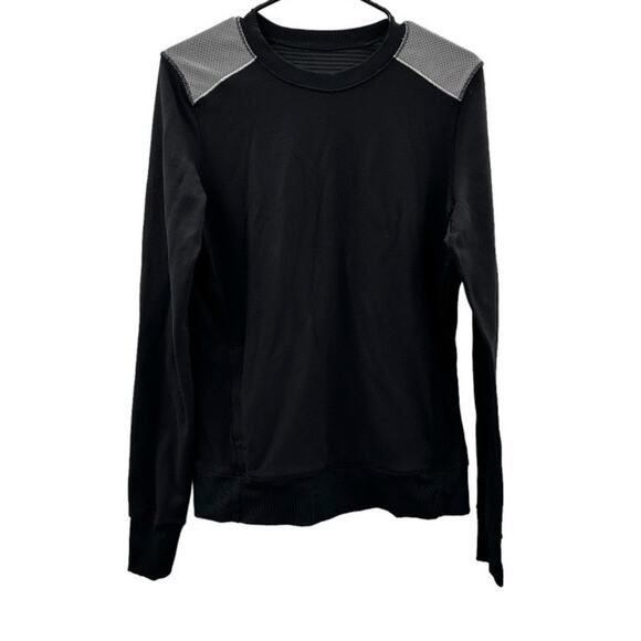 Lululemon Black Rulu‎ Reflective In A Flash Long Sleeve Sweater Size 8 - Picture 1 of 10
